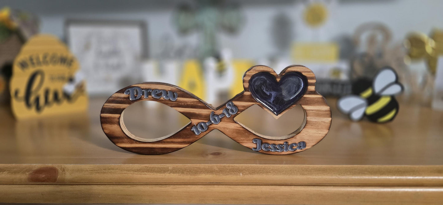 Personalized Infinity Heart
