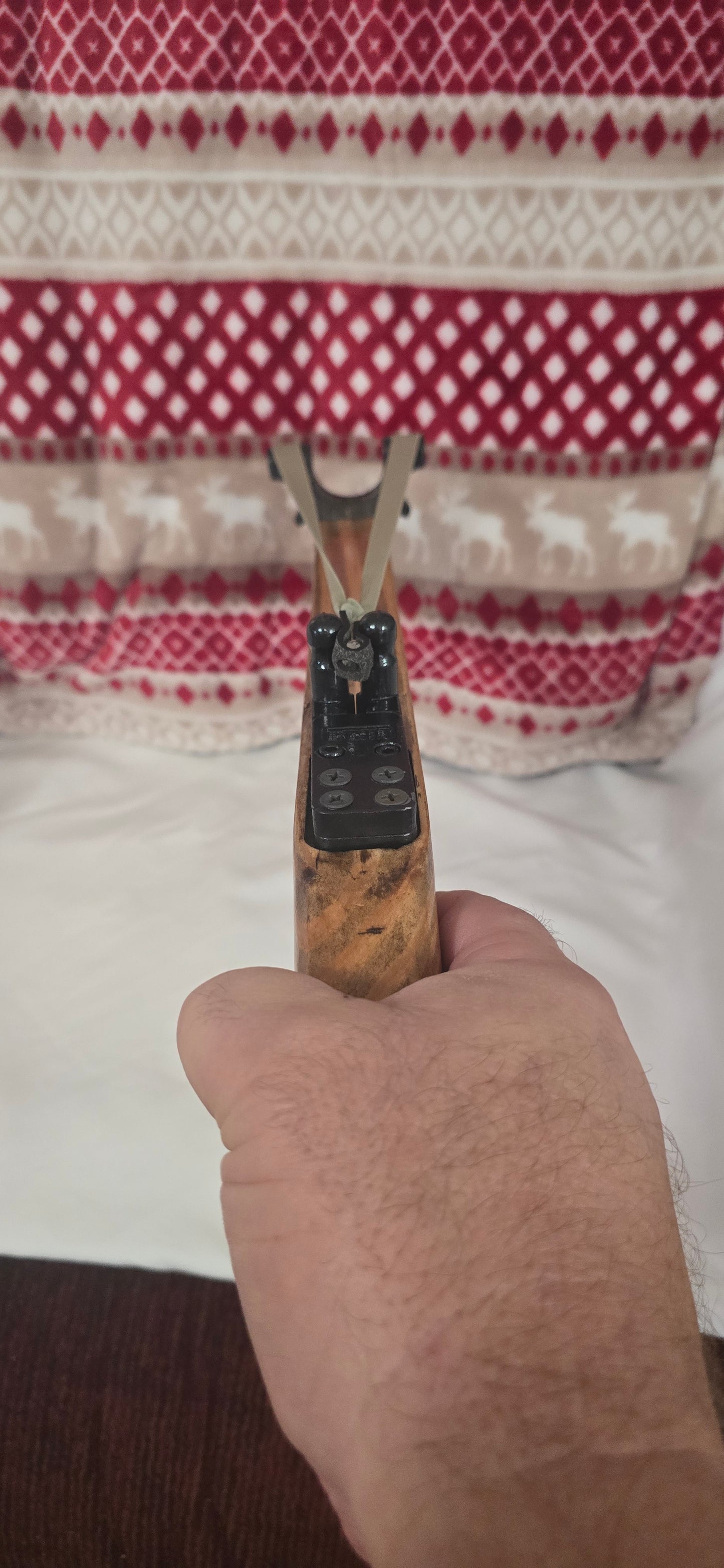 Antique Style Wooden Slingshot Pistol