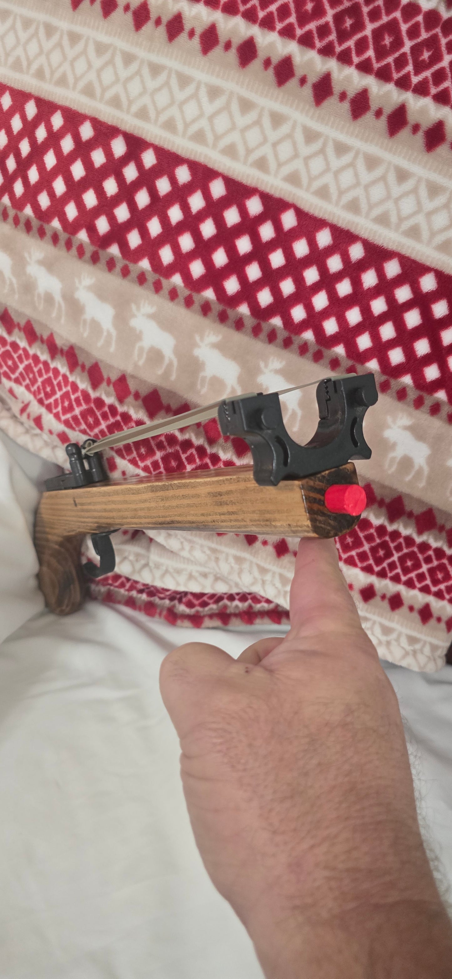 Antique Style Wooden Slingshot Pistol