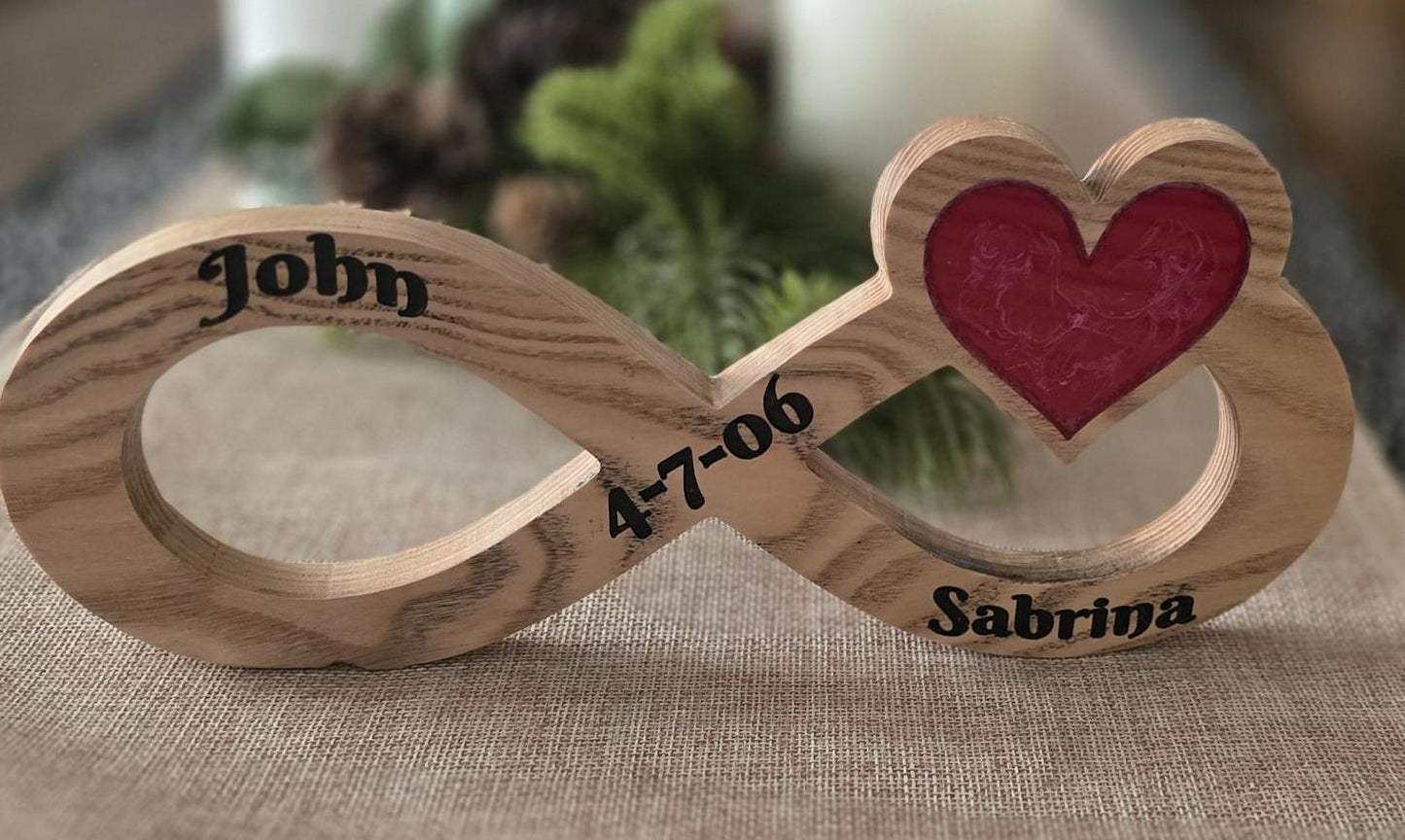 Personalized Infinity Heart