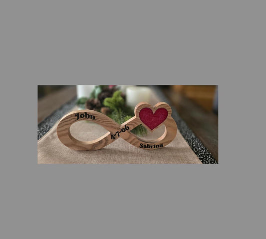 Personalized Infinity Heart