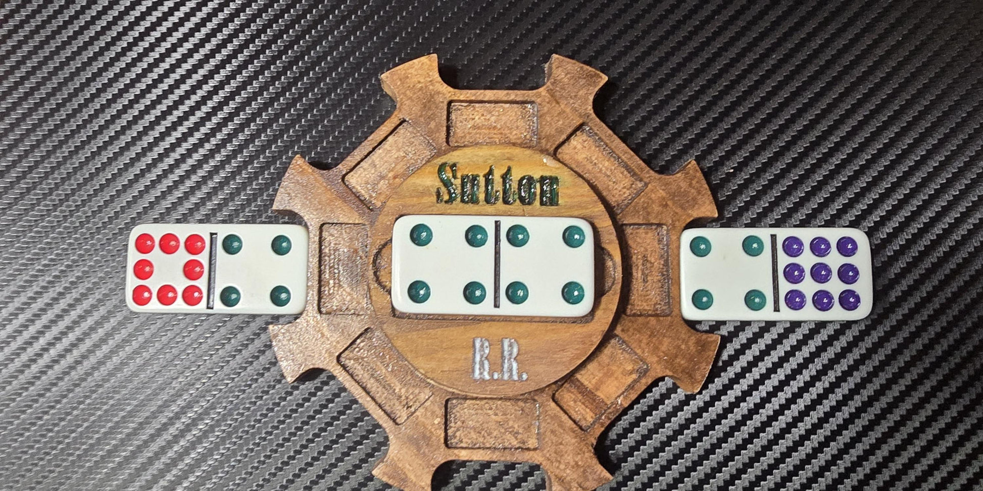 Your Personalized Mexican Train Hub Center piece