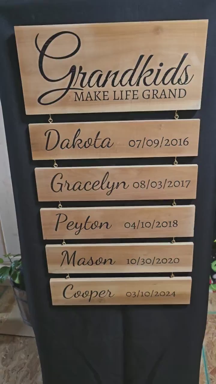 Customizable Poplar Wood Hanging Sign: Laser Etched, Carved or Vinyl